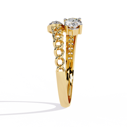 Luxe Emblem Solitaire Ring