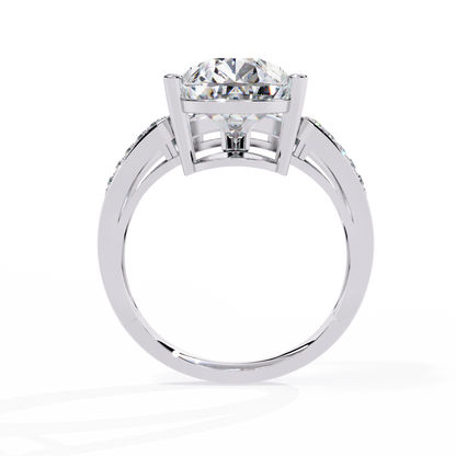 Pear Fusion Solitaire Ring