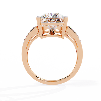 Pear Fusion Solitaire Ring