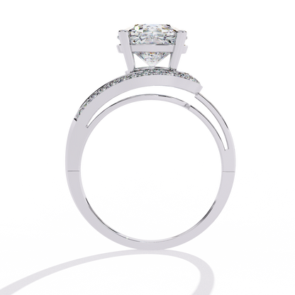 Twilight Embrace Solitaire Ring