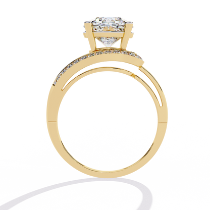 Twilight Embrace Solitaire Ring