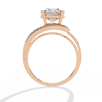 Twilight Embrace Solitaire Ring