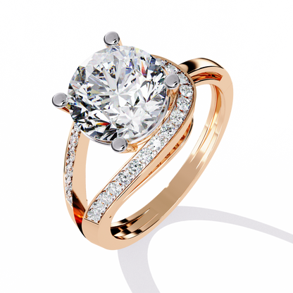 Twilight Embrace Solitaire Ring