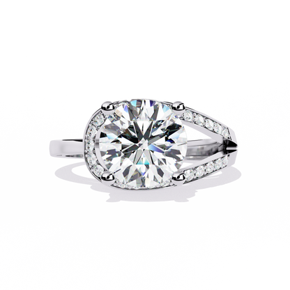 Twilight Embrace Solitaire Ring