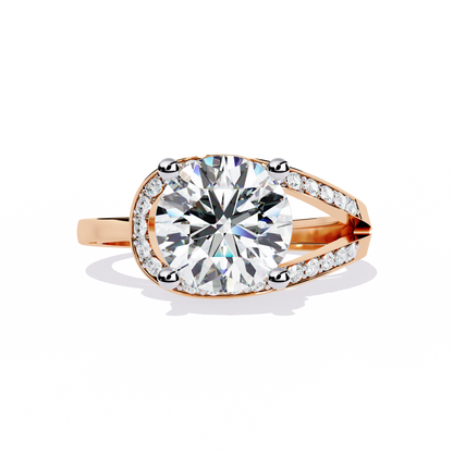 Twilight Embrace Solitaire Ring
