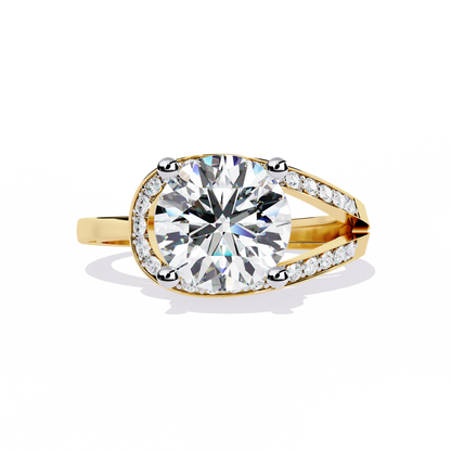 Twilight Embrace Solitaire Ring