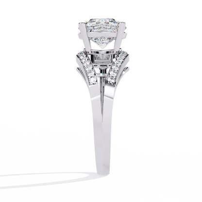 Twilight Embrace Solitaire Ring