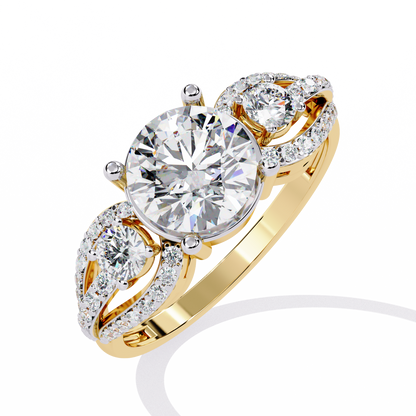 Eternal Halo Solitaire Ring