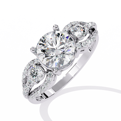 Eternal Halo Solitaire Ring