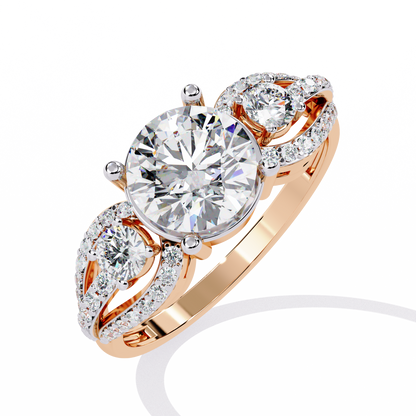 Eternal Halo Solitaire Ring