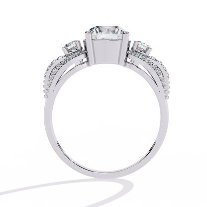 Eternal Halo Solitaire Ring