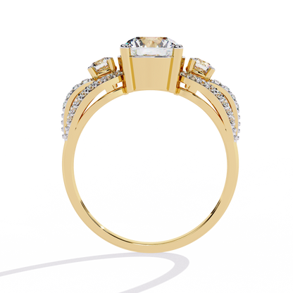 Eternal Halo Solitaire Ring