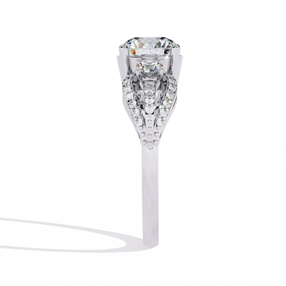 Eternal Halo Solitaire Ring
