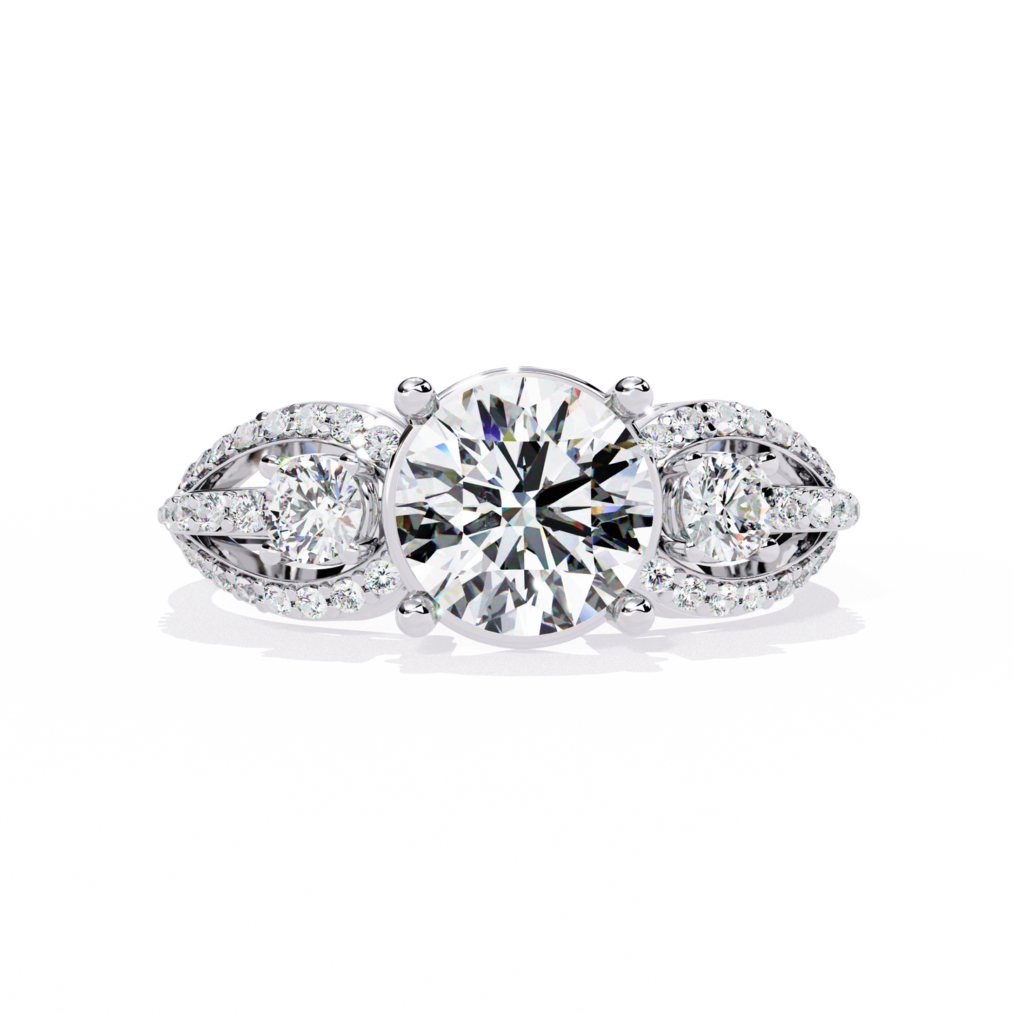 Eternal Halo Solitaire Ring