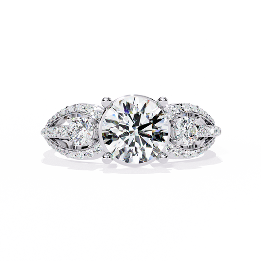 Eternal Halo Solitaire Ring