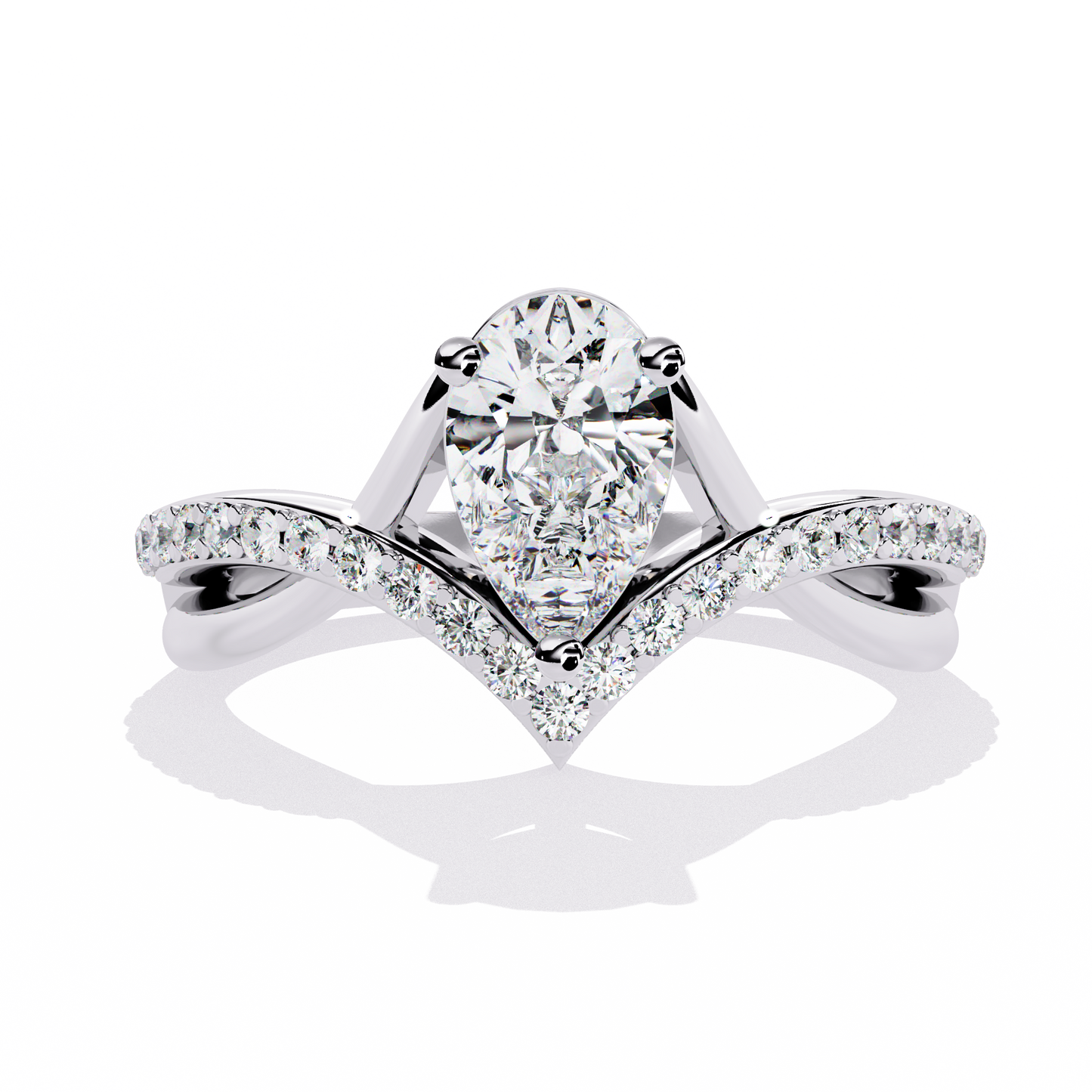 Celestial Bloom Solitaire Ring