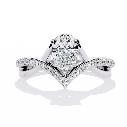 Celestial Bloom Solitaire Ring