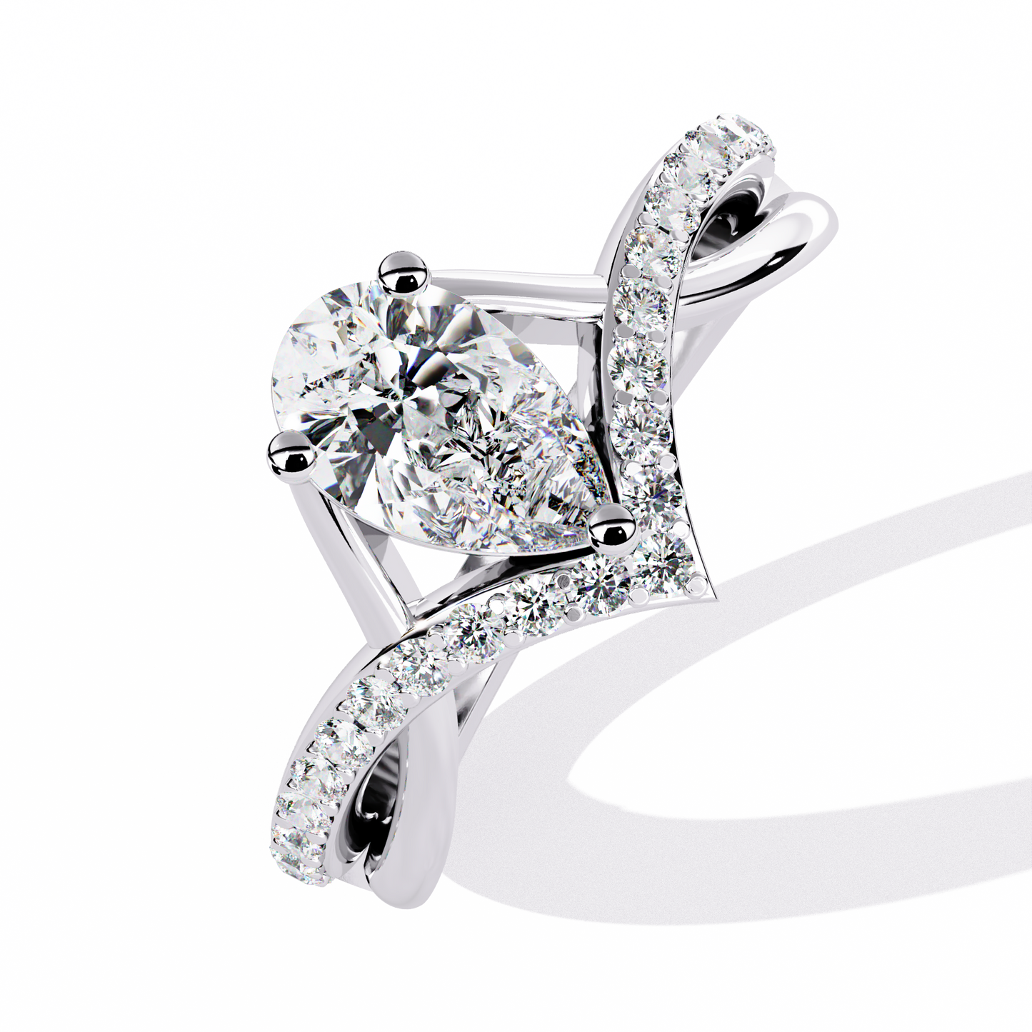 Celestial Bloom Solitaire Ring