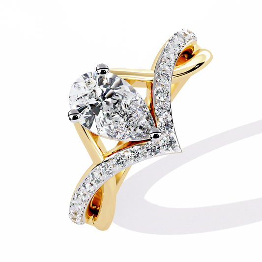 Celestial Bloom Solitaire Ring