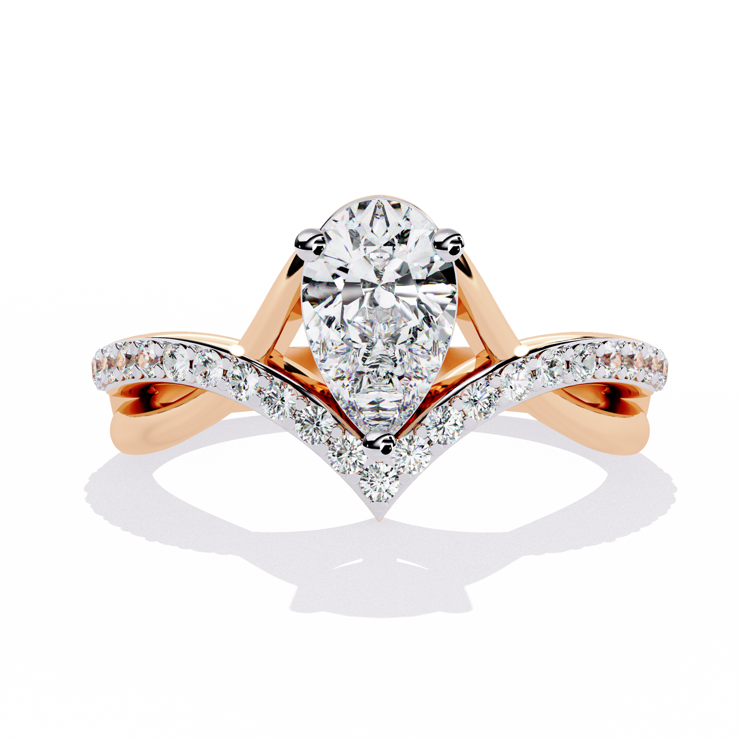 Celestial Bloom Solitaire Ring