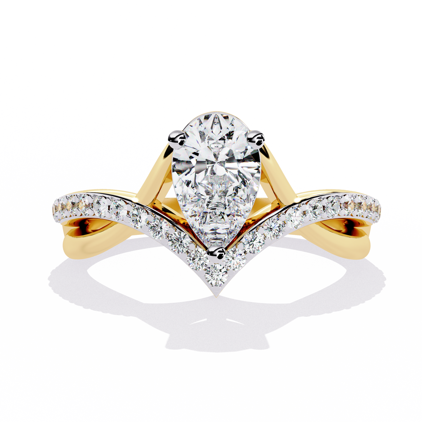 Celestial Bloom Solitaire Ring