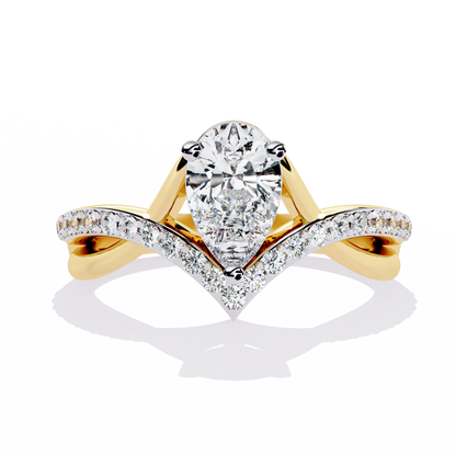 Celestial Bloom Solitaire Ring