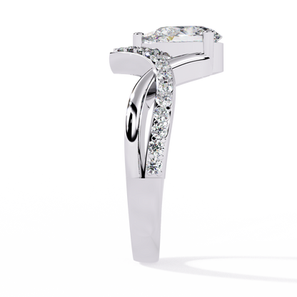 Celestial Bloom Solitaire Ring