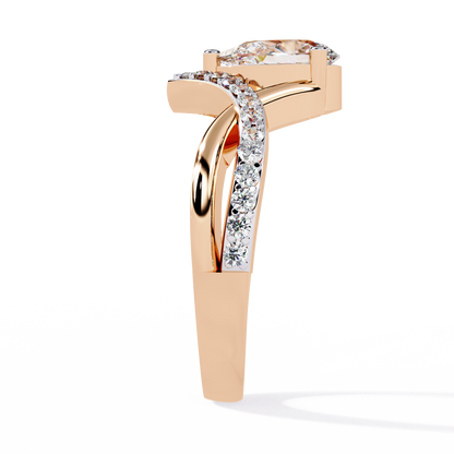 Celestial Bloom Solitaire Ring