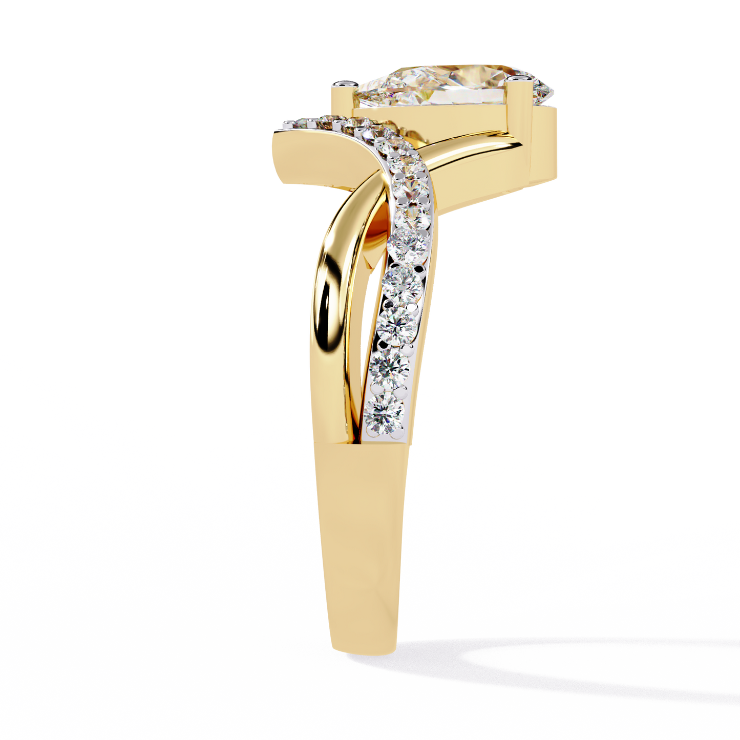 Celestial Bloom Solitaire Ring