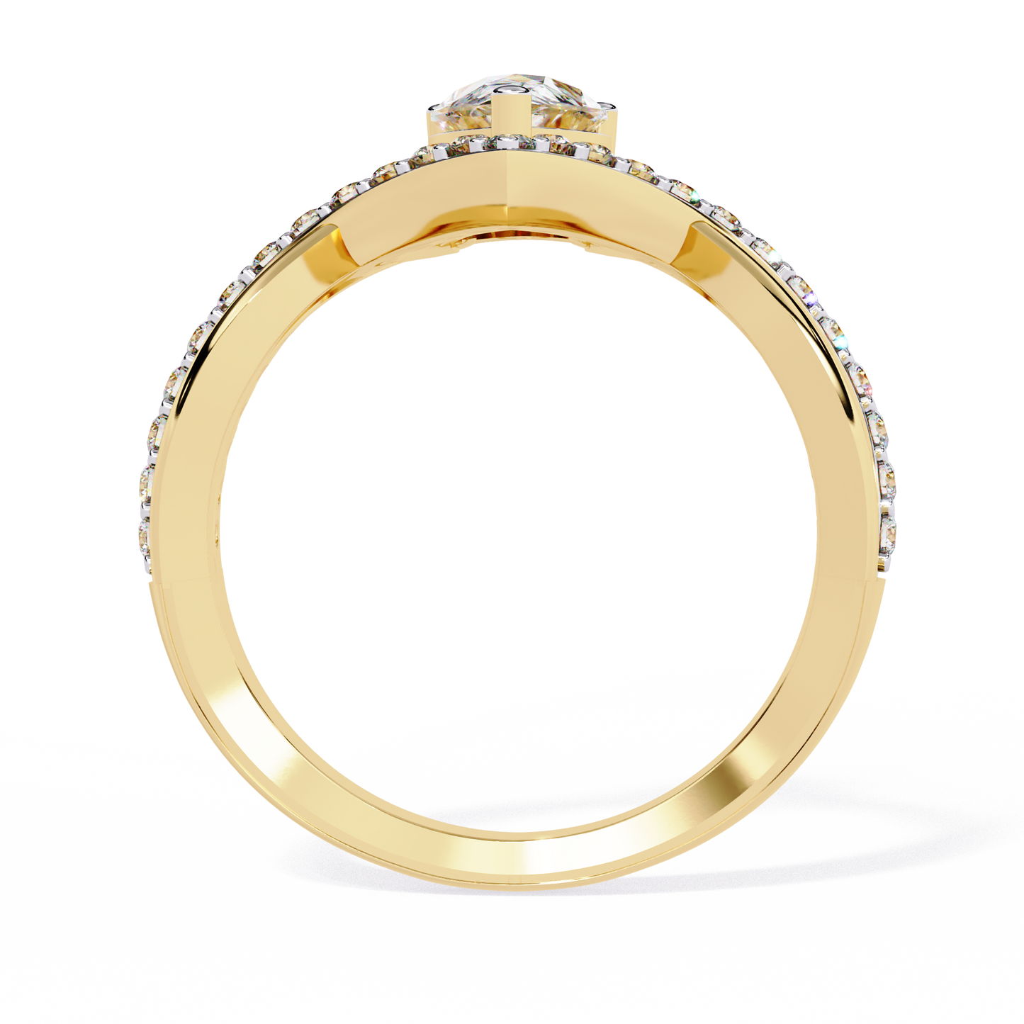 Celestial Bloom Solitaire Ring