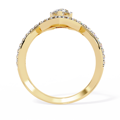 Celestial Bloom Solitaire Ring