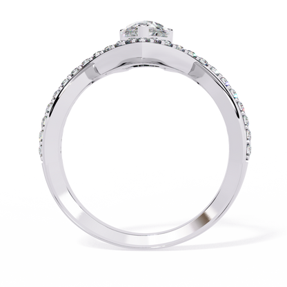 Celestial Bloom Solitaire Ring
