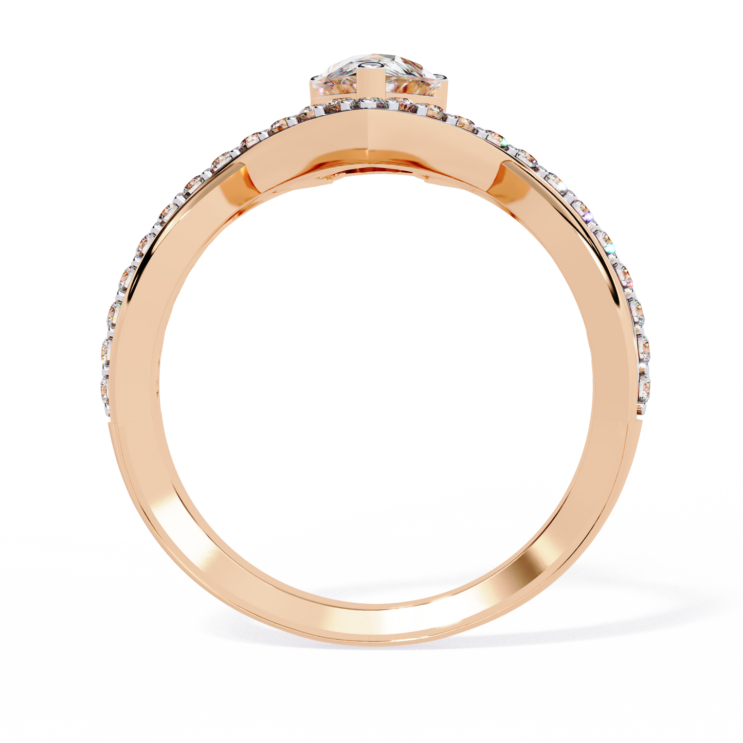 Celestial Bloom Solitaire Ring