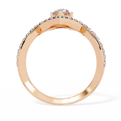 Celestial Bloom Solitaire Ring