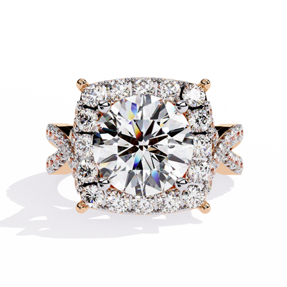 Celestial Halo Solitaire Ring