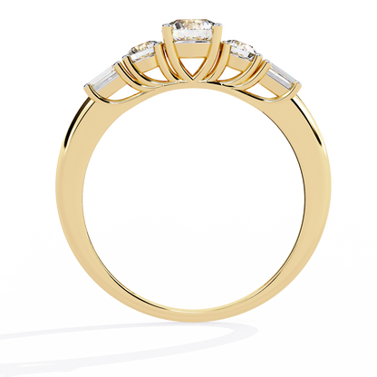 Dual Destiny Diamond Engagement Ring