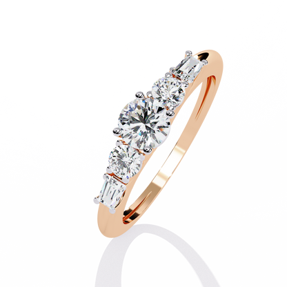 Dual Destiny Diamond Engagement Ring