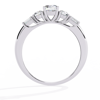 Dual Destiny Diamond Engagement Ring