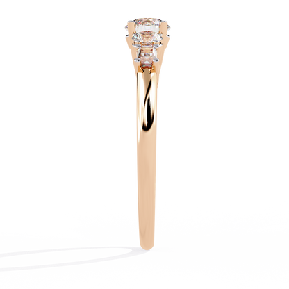 Dual Destiny Diamond Engagement Ring