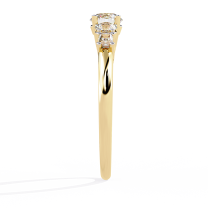 Dual Destiny Diamond Engagement Ring