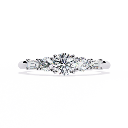 Dual Destiny Diamond Engagement Ring