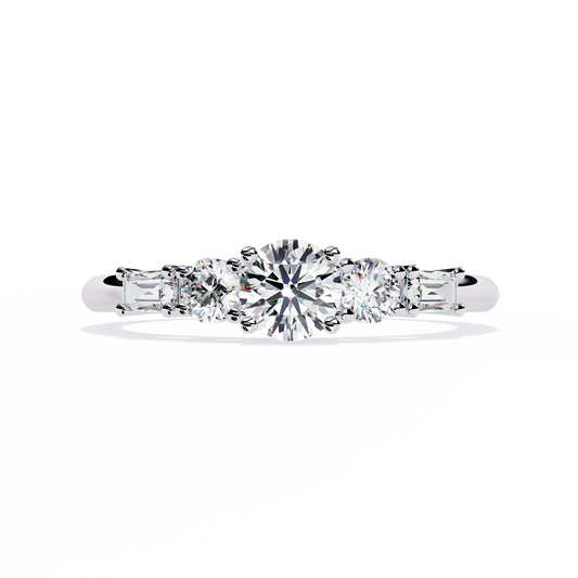 Dual Destiny Diamond Engagement Ring