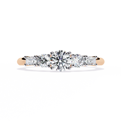 Dual Destiny Diamond Engagement Ring
