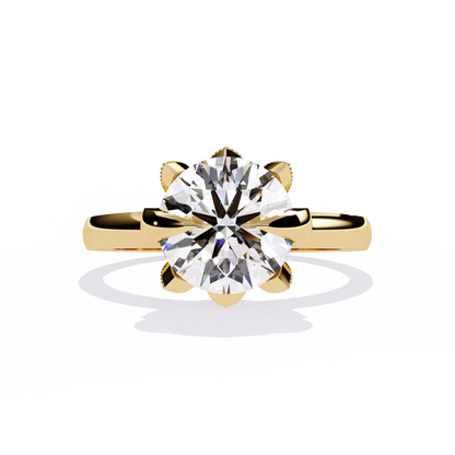 Eternal Halo Solitaire Rings