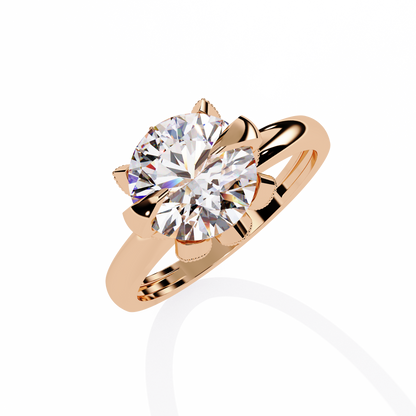 Eternal Halo Solitaire Rings