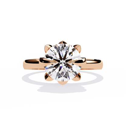Eternal Halo Solitaire Rings