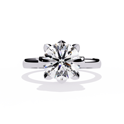 Eternal Halo Solitaire Rings