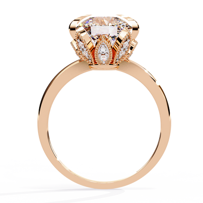 Eternal Halo Solitaire Rings
