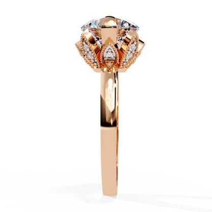 Eternal Halo Solitaire Rings