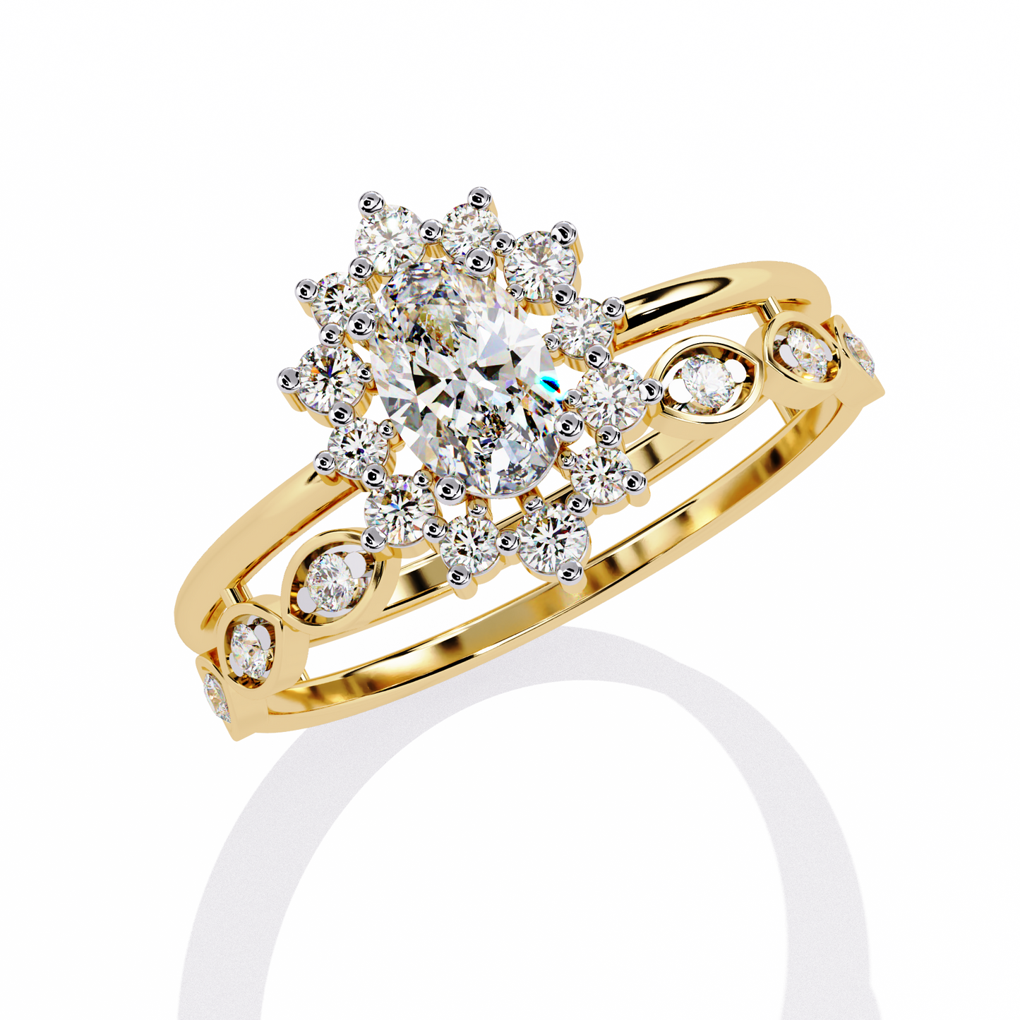 Harmony's Embrace Solitaire Ring